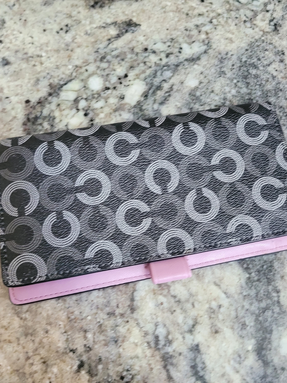 Coach Signature Checkbook